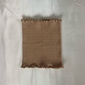 H&M Nude Shirred Bandeau Top